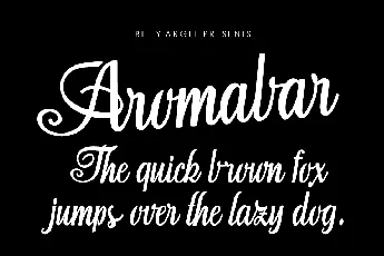 Aromabar Personal Use font