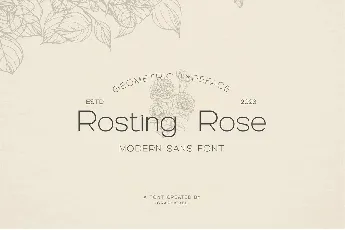 Rosting Rose font