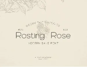 Rosting Rose font