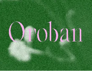 Oroban Family font