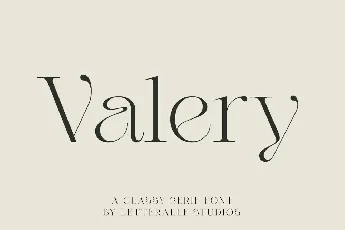 Valery Serif font