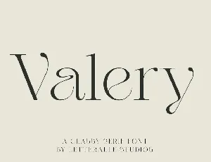 Valery Serif font