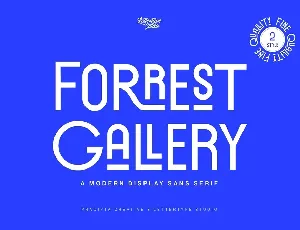 Forrest Gallery font