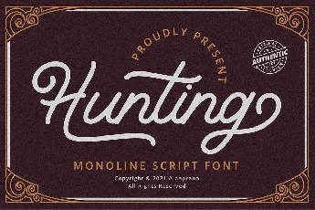 Hunting font