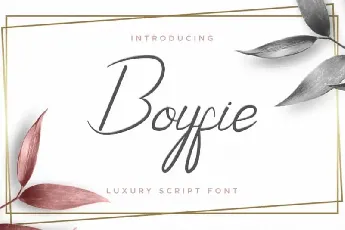 Boyfie Luxury Script font