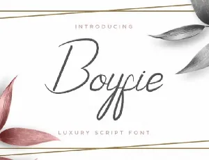 Boyfie Luxury Script font