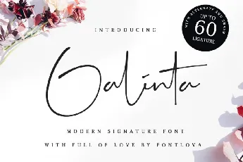 Galinta Signature font