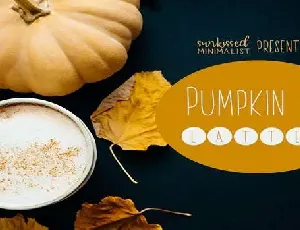 Pumpkin Pie Lattes font