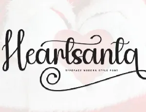 Heartsanta Script font