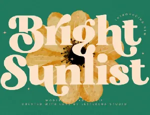 Bright Sunlist font