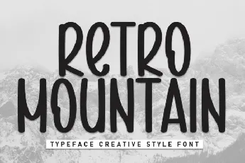 Retro Mountain Display font