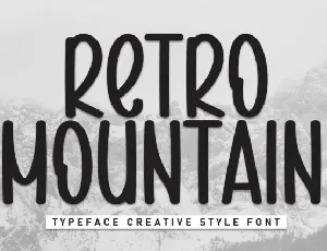 Retro Mountain Display font