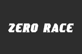 Zero Race font