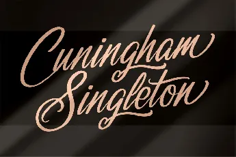 Cuningham Singleton font