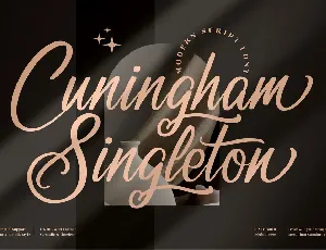 Cuningham Singleton font