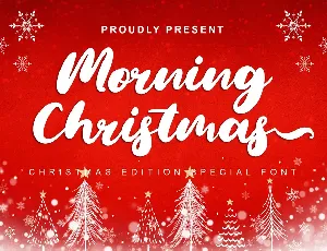 Morning Christmas Brush Font