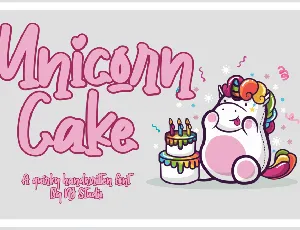 Unicorn Cake font