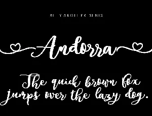 Andorra Personal Use font