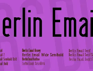 Berlin Email font