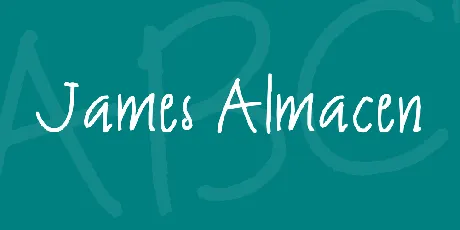 James Almacen font