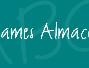 James Almacen font