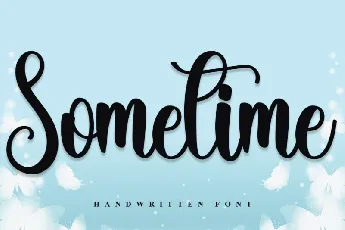 Sometime Typeface font