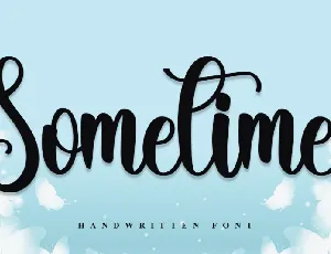 Sometime Typeface font