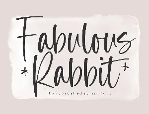 Fabulous Rabbit font