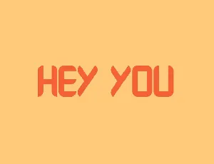 Hey You font