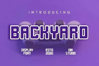 Backyard Display font