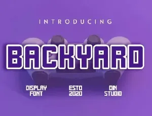 Backyard Display font