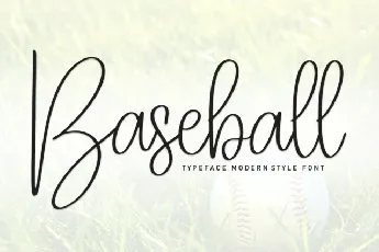 Baseball Handwritten font