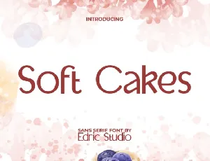 Soft Cakes font