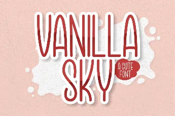 Vanilla Sky font