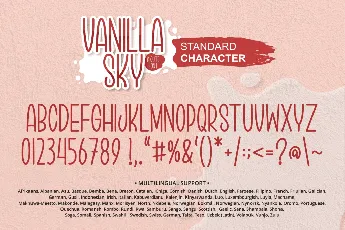 Vanilla Sky font