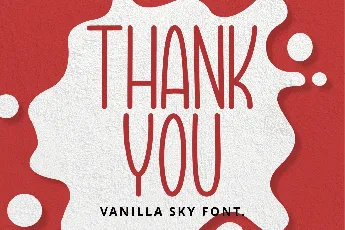 Vanilla Sky font