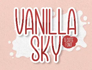 Vanilla Sky font