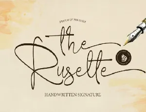 The Ruselte font