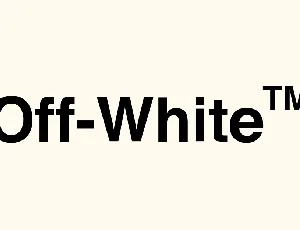 Off-White font