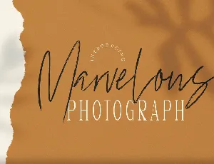 Marvelous Photograph font