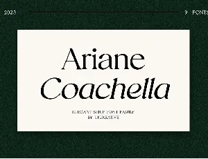 Ariane Coachella font