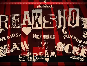 Freakshow font