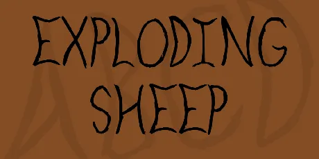 Exploding Sheep font