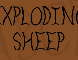 Exploding Sheep font