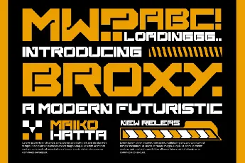 Broxy Display font