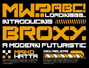 Broxy Display font