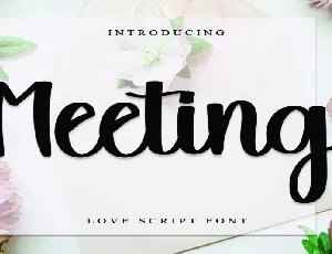 Meeting font