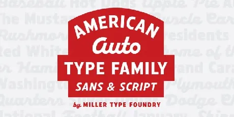 American Auto Duo font