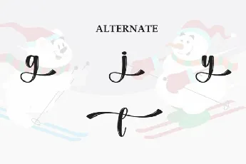 Christmas Olympics Brush font