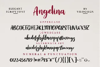 Angelina Playful Script font